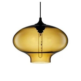 Lámpara colgante con diseño de burbujas, 1 luz, minimalista, de hierro pintado