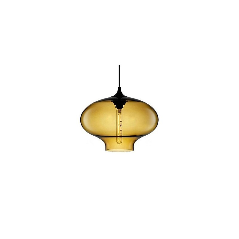 Lámpara colgante con diseño de burbujas, 1 luz, minimalista, de hierro pintado