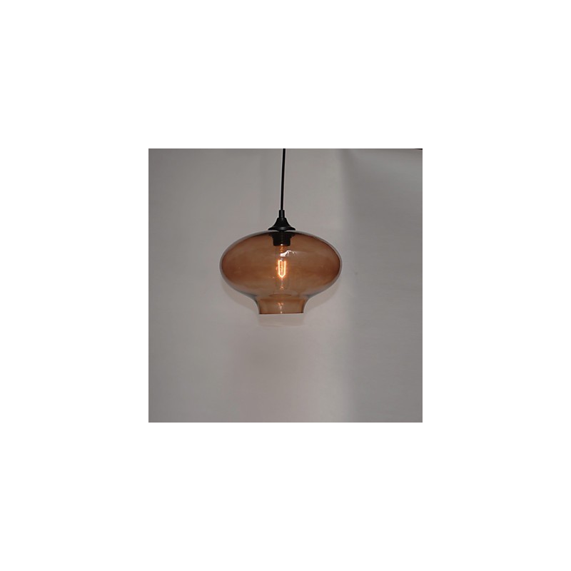 Lámpara colgante con diseño de burbujas, 1 luz, minimalista, de hierro pintado