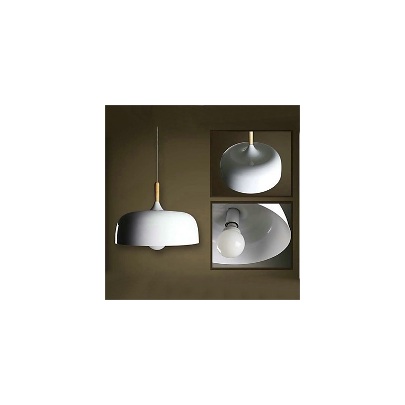 Lámpara colgante de metal con pintura campestre