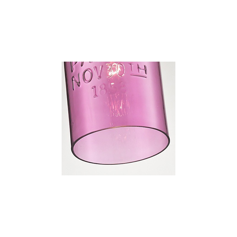 Lámpara colgante moderna de cristal de 1 luz con diseño de burbujas transparentes