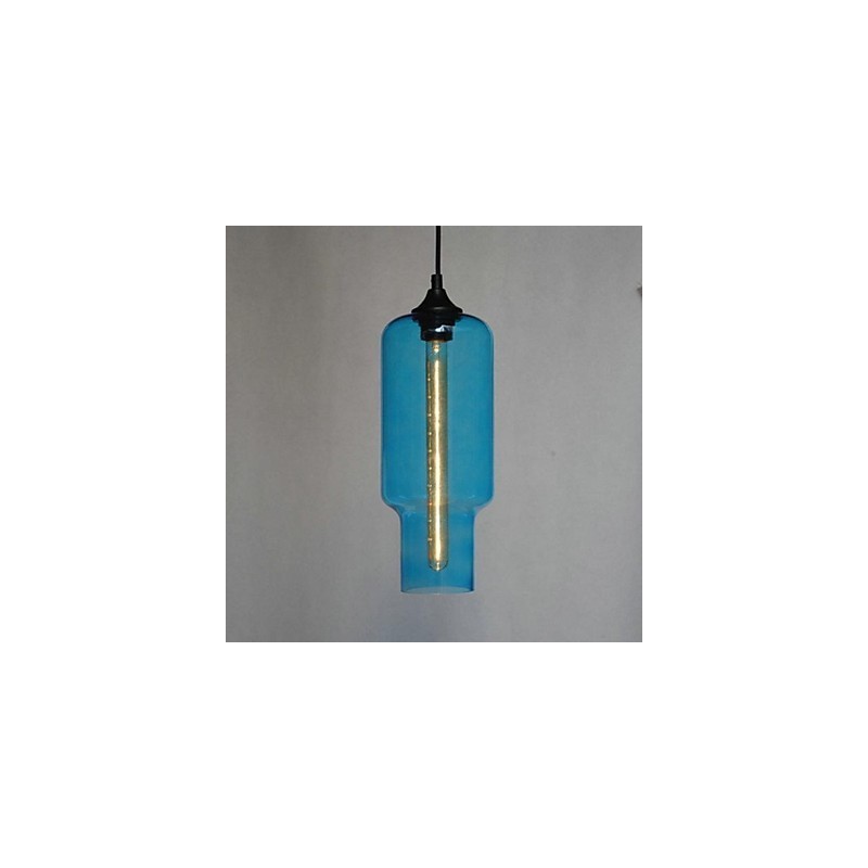 Lámpara colgante moderna de cristal con diseño de burbujas marrones