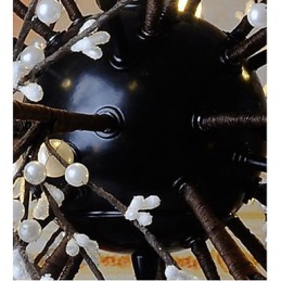 Colgante de estrella de viento industrial, ropa decorativa, fuegos artificiales, luz brillante