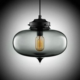 Lámpara colgante con diseño de burbujas, 1 luz, minimalista, de hierro pintado