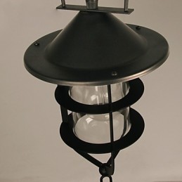 Lámpara colgante de metal con pintura estilo mini retro