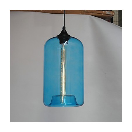 Lámpara colgante minimalista de hierro con diseño de botella, 1 luz Lámpara colgante minimalista de hierro con diseño de botella, 1 luz