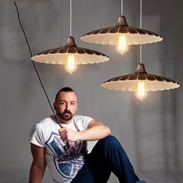 Lámparas colgantes estilo mini retro de metal