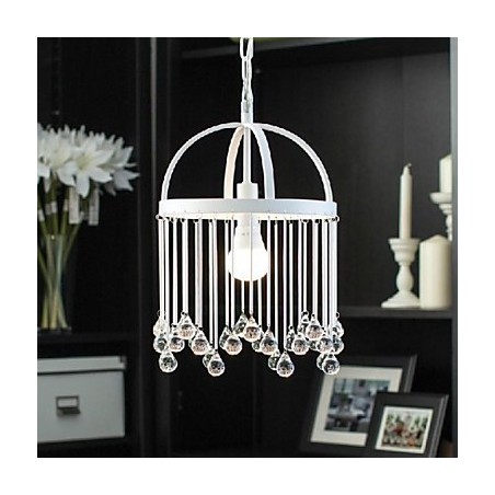 Lámpara colgante de metal con pintura de cristal, estilo mini, moderna, contemporánea, tradicional y clásica Lámpara colgante de metal con pintura de cristal, estilo mini, moderna, contemporánea, tradicional y clásica