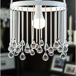 Lámpara colgante de metal con pintura de cristal, estilo mini, moderna, contemporánea, tradicional y clásica