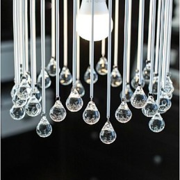 Lámpara colgante de metal con pintura de cristal, estilo mini, moderna, contemporánea, tradicional y clásica
