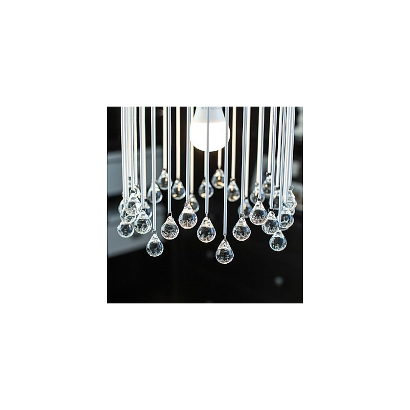 Lámpara colgante de metal con pintura de cristal, estilo mini, moderna, contemporánea, tradicional y clásica