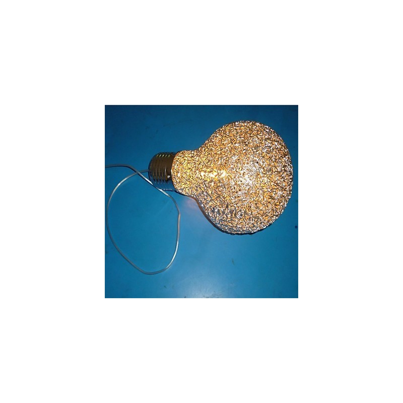 Lámpara de araña de alambre de aluminio con iluminación estilo country americano