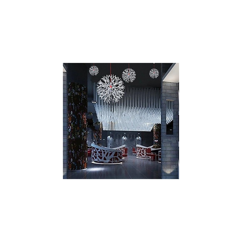 Lámpara de araña empotrada moderna, contemporánea, tradicional, clásica, con forma de globo y farol para dormitorio