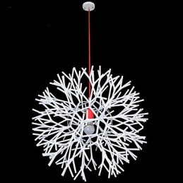 Lámpara de araña empotrada moderna, contemporánea, tradicional, clásica, con forma de globo y farol para dormitorio