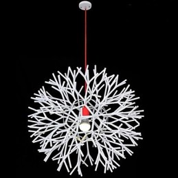 Lámpara de araña empotrada moderna, contemporánea, tradicional, clásica, con forma de globo y farol para dormitorio