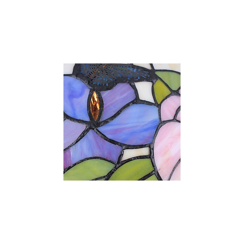 Lámpara de araña de vitrales de artes creativas rurales que restaura formas antiguas