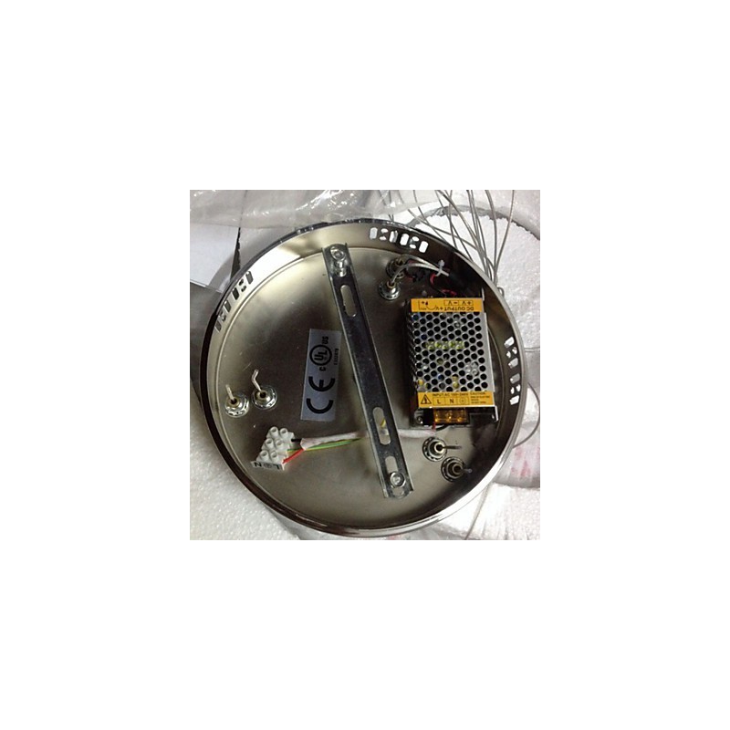 Lámpara colgante de cristal regulable, moderna lámpara circular de araña, lámparas de techo redondas de color blanco frío con control remoto.