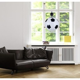 Lámpara colgante moderna contemporánea de metal cromado