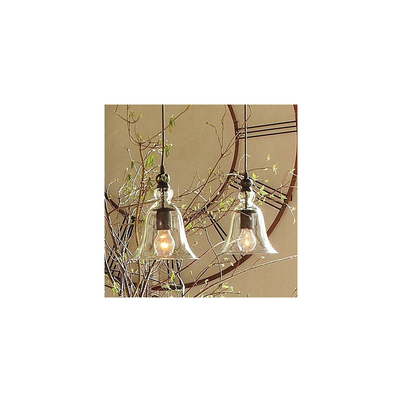 Lámpara colgante mini de estilo cuenco vintage clásico tradicional