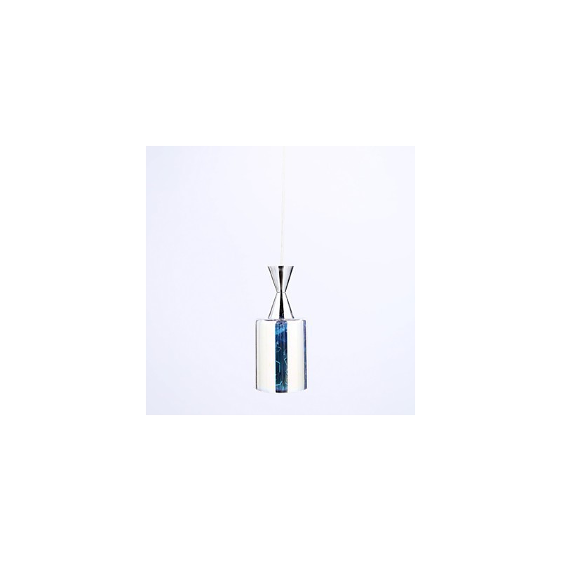 Lámpara colgante Dream L cromada con grabado láser