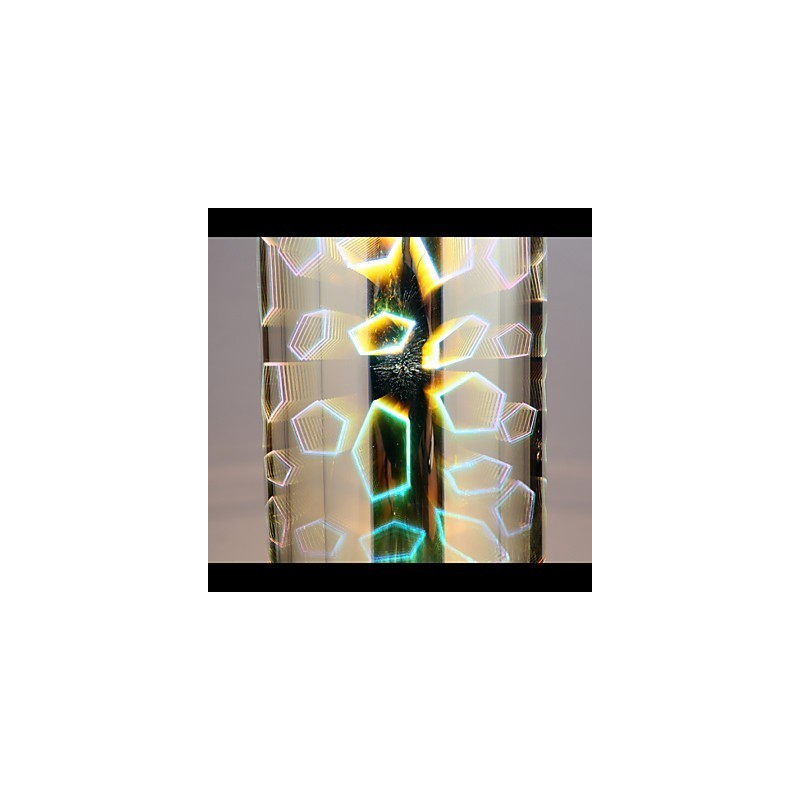 Lámpara colgante Dream L cromada con grabado láser