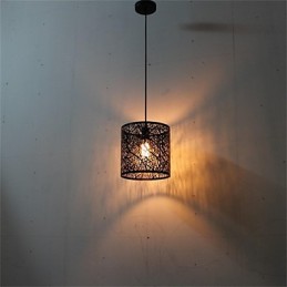 Lámpara de araña de hierro de una sola cabeza estilo retro estilo country americano