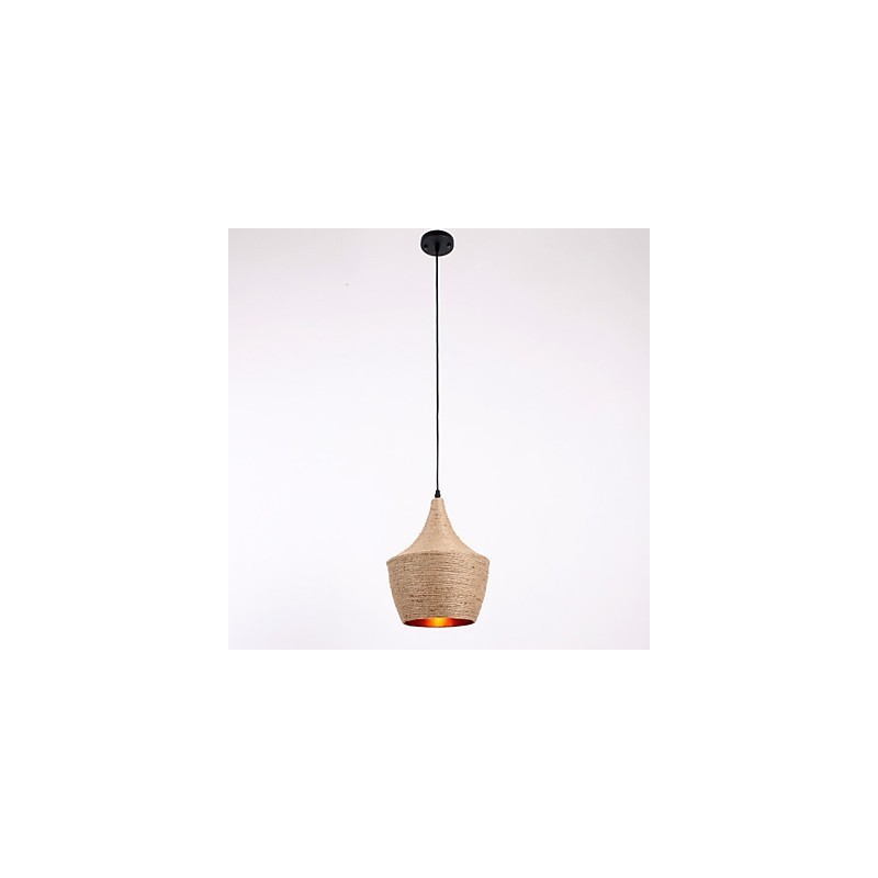 Lámpara colgante de cuerda estilo mini campestre