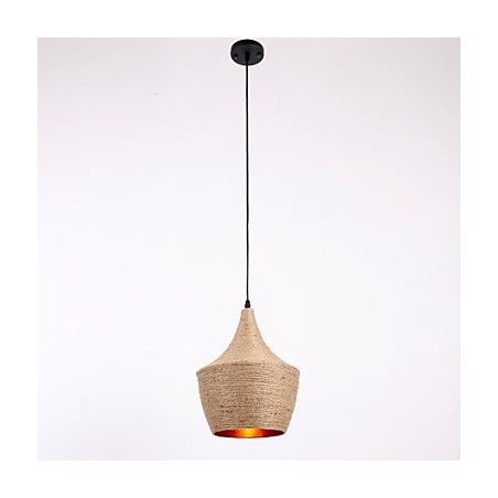 Lámpara colgante de cuerda estilo mini campestre Lámpara colgante de cuerda estilo mini campestre
