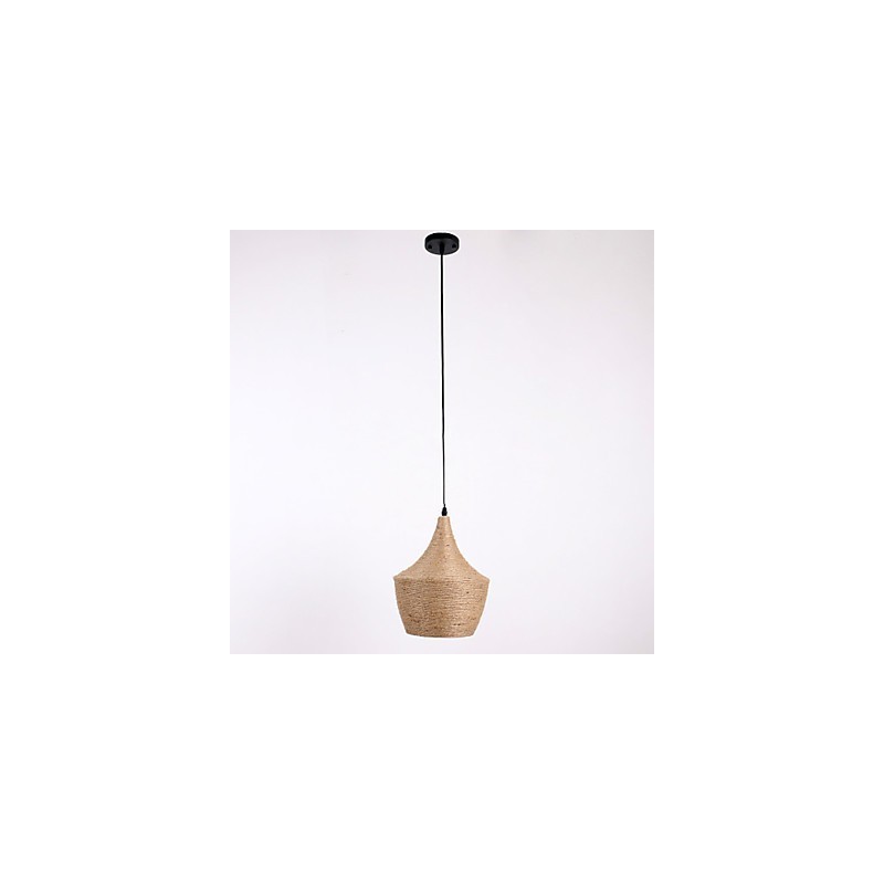 Lámpara colgante de cuerda estilo mini campestre