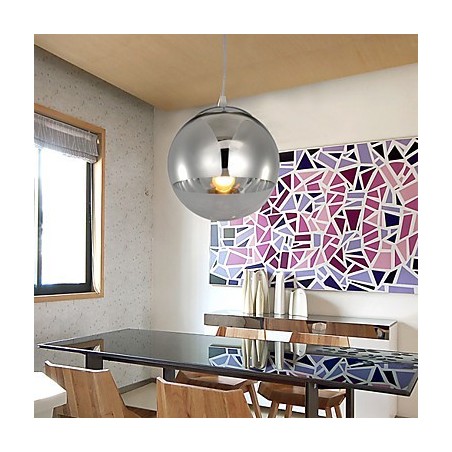 Lámpara colgante con 1 luz en forma de bola