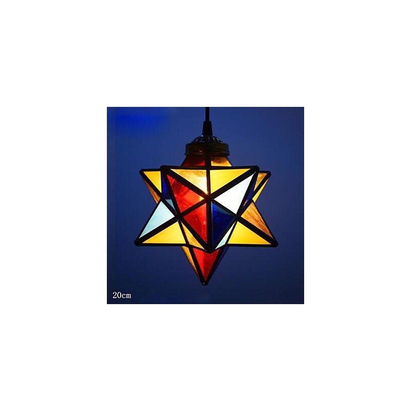 Lámpara colgante moderna con estrellas y diseño creativo de individualidad artística