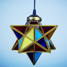 Lámpara colgante moderna con estrellas y diseño creativo de individualidad artística