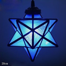 Lámpara colgante moderna con estrellas y diseño creativo de individualidad artística