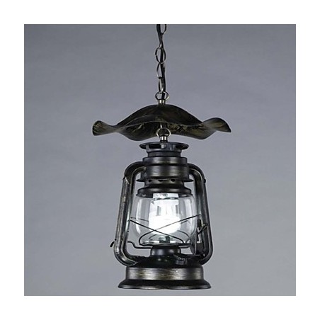 Lámpara colgante de latón vintage con 1 luz Lámpara colgante de latón vintage con 1 luz