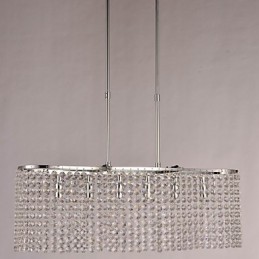 Lámpara colgante contemporánea moderna de cristal galvanizado