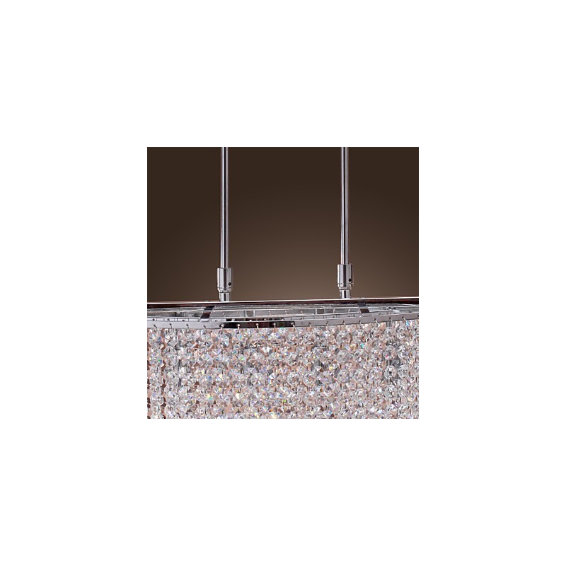 Lámpara colgante contemporánea moderna de cristal galvanizado