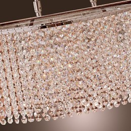 Lámpara colgante contemporánea moderna de cristal galvanizado