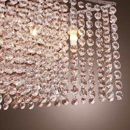 Lámpara colgante contemporánea moderna de cristal galvanizado