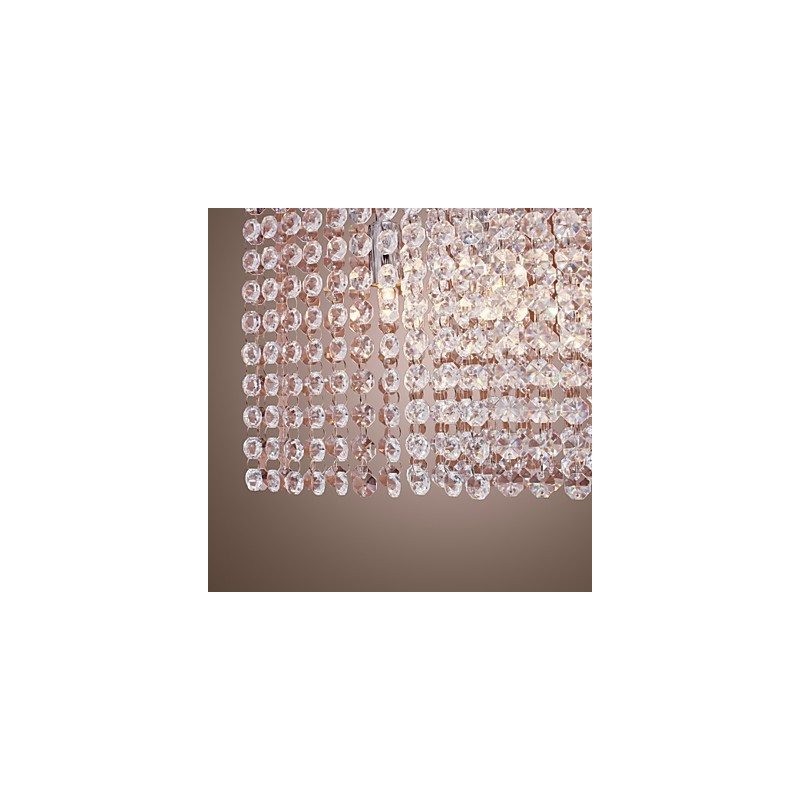 Lámpara colgante contemporánea moderna de cristal galvanizado