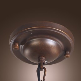 Lámpara colgante galvanizada estilo mini linterna vintage clásica tradicional para comedor