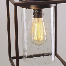 Lámpara colgante galvanizada estilo mini linterna vintage clásica tradicional para comedor