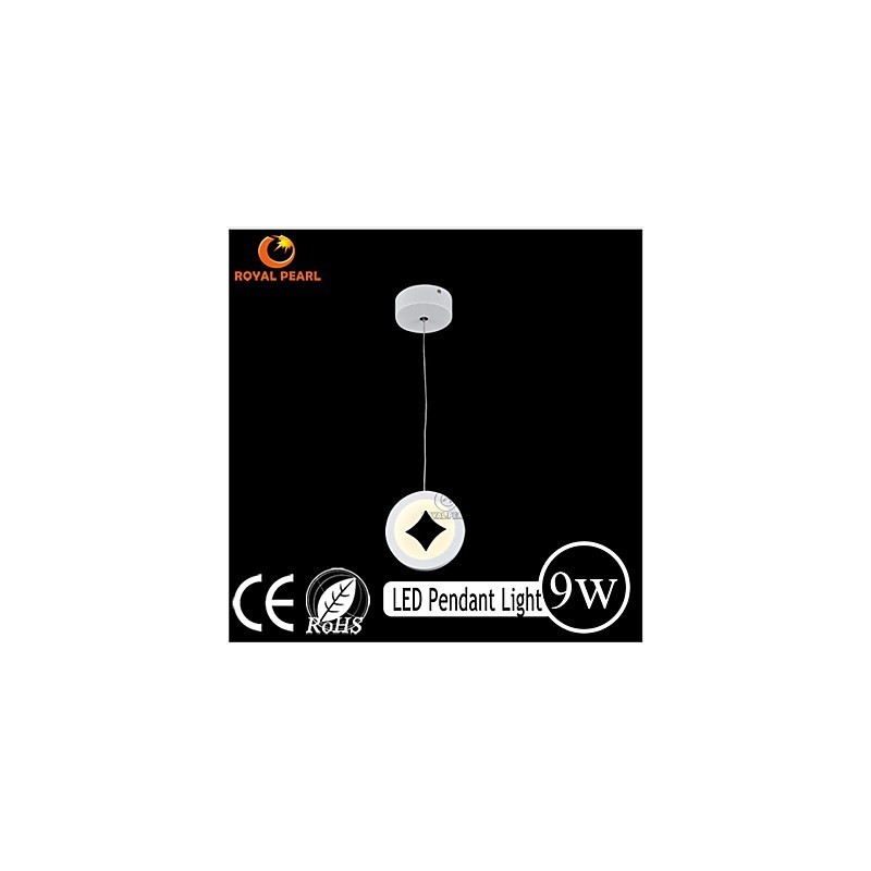 Lámpara colgante delicada de acrílico de 9 W