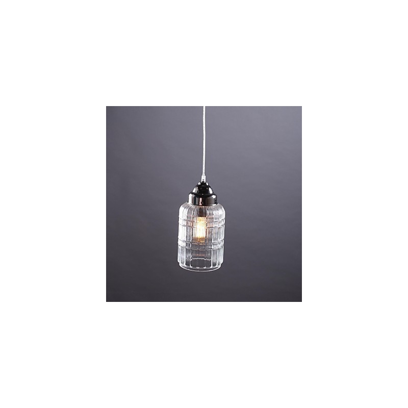 Lámpara colgante de comedor moderna, contemporánea, tradicional, clásica, vintage, estilo campestre, de níquel y vidrio.