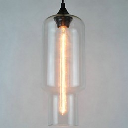 Lámpara colgante moderna de cristal con diseño de burbujas marrones
