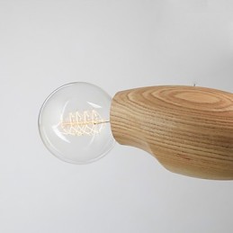 Lámpara colgante de abejas de madera, individualidad artística, creativa, contraída, restaurando antiguas formas de vida.