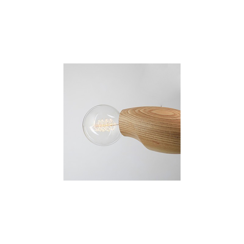 Lámpara colgante de abejas de madera, individualidad artística, creativa, contraída, restaurando antiguas formas de vida.