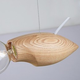 Lámpara colgante de abejas de madera, individualidad artística, creativa, contraída, restaurando antiguas formas de vida.