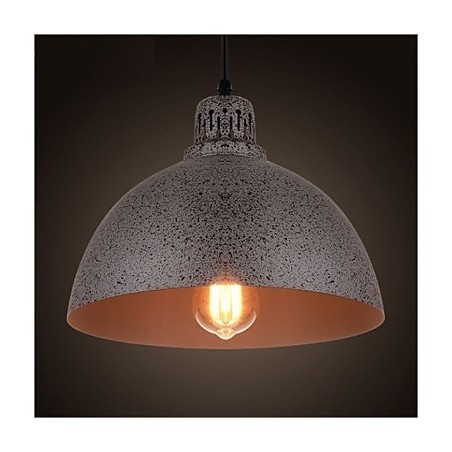 Lámpara colgante vintage de metal con forma de punto y una luz Lámpara colgante vintage de metal con forma de punto y una luz