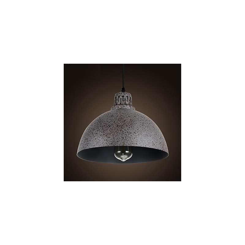 Lámpara colgante vintage de metal con forma de punto y una luz