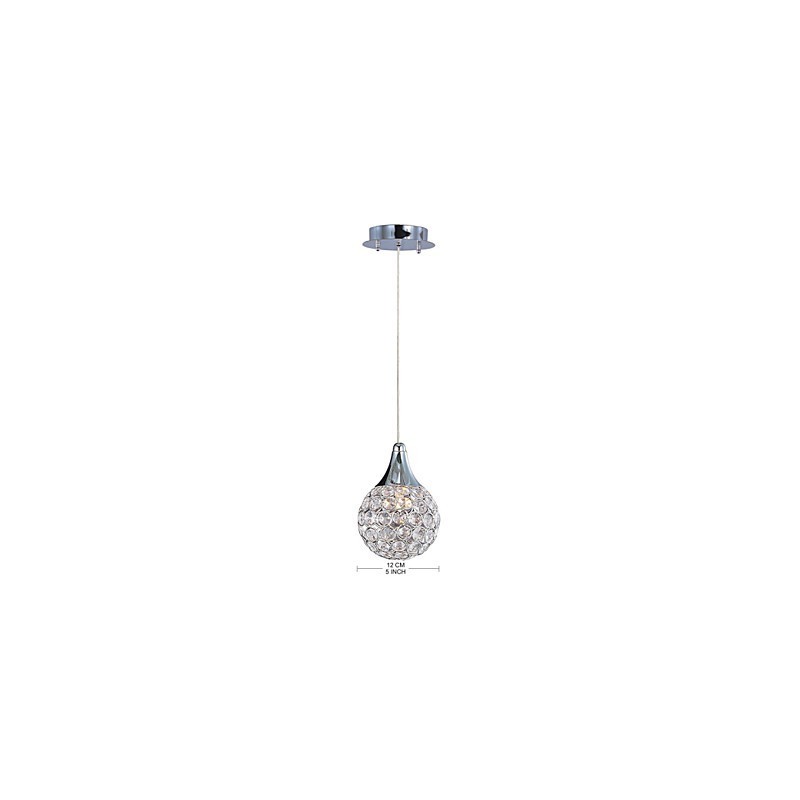 Lámpara colgante G9 de cristal moderna y contemporánea de metal.